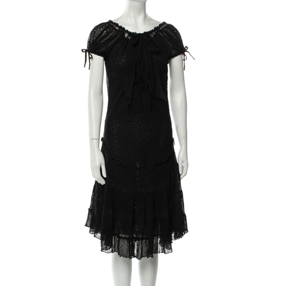 Jean Paul Gaultier Dresses & Skirts - Jean Paul Gaultier Fuzzi Eyelet Lolita Dress Maille